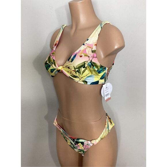 New. Pilyq reversible tropical print bikini. Retails $156. S-bottom/M-top - Picture 6 of 14